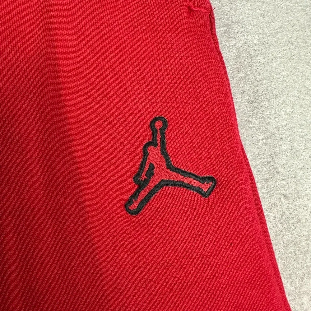Jordan Pants Mens Fleece Sweatpants Joggers Jumpman Nike Red DA9820-687